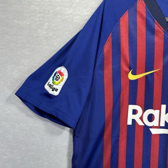 Nike Lionel Messi FC Barcelona 2018 Medium Jersey Embroidered Patches - See Info - Picture 14 of 16